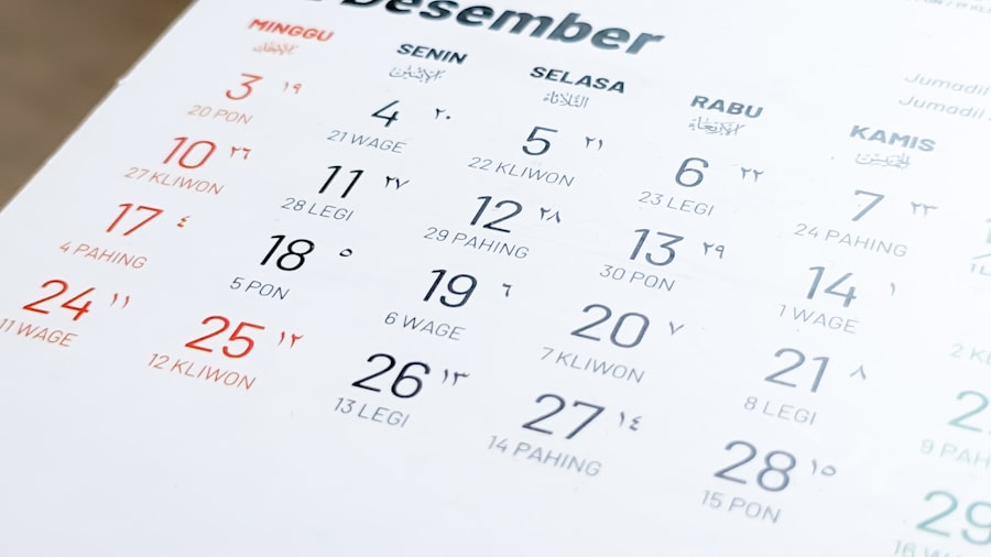 Smartphone calendar